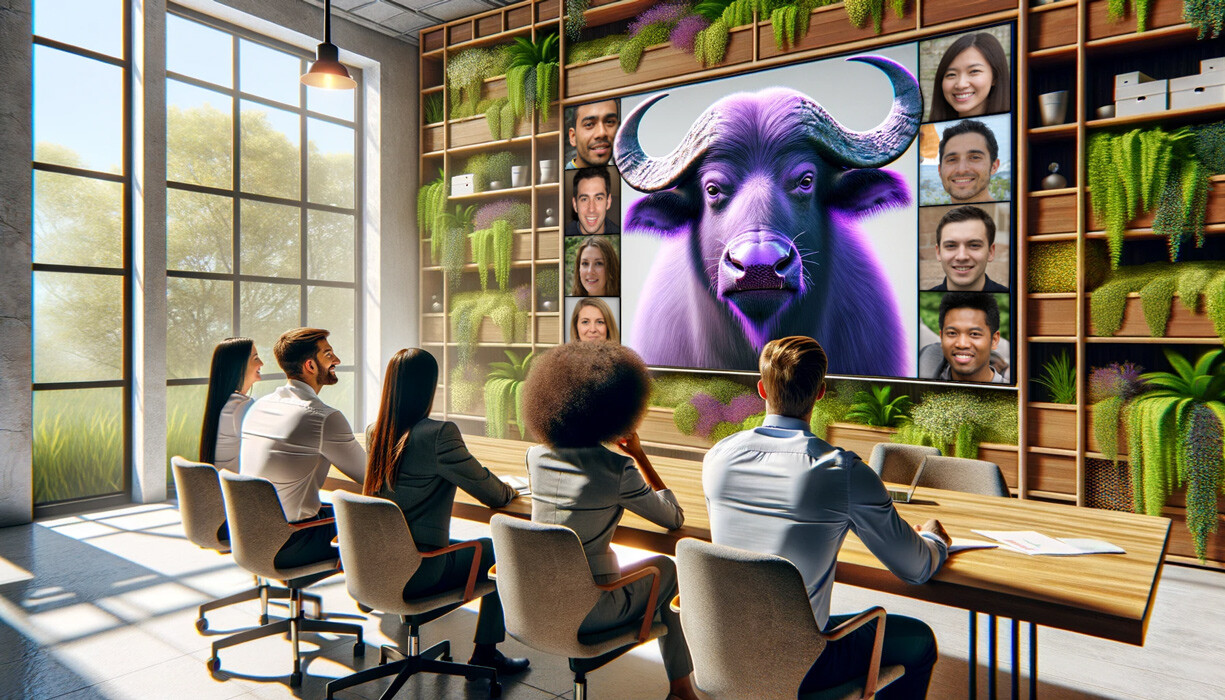 LinkThat Teams Services purple buffalo visual