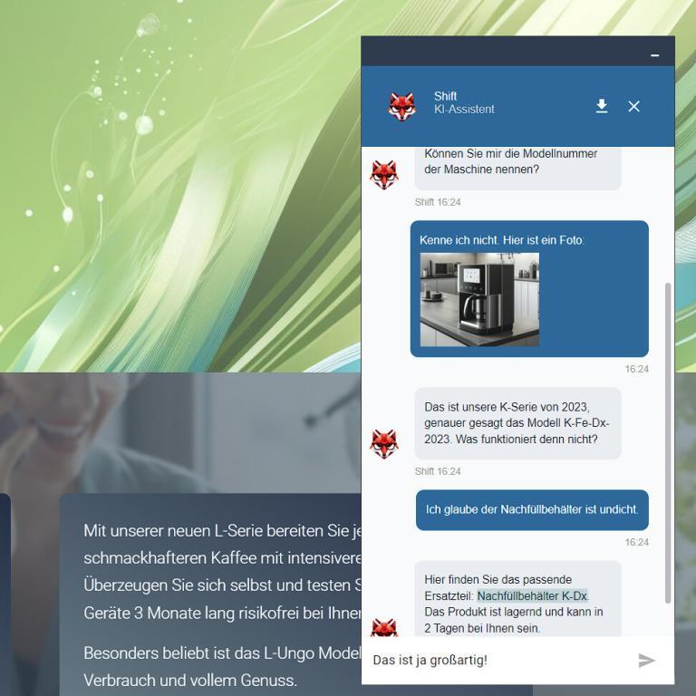 SHIFT & PRISM: AI chat with image recognition