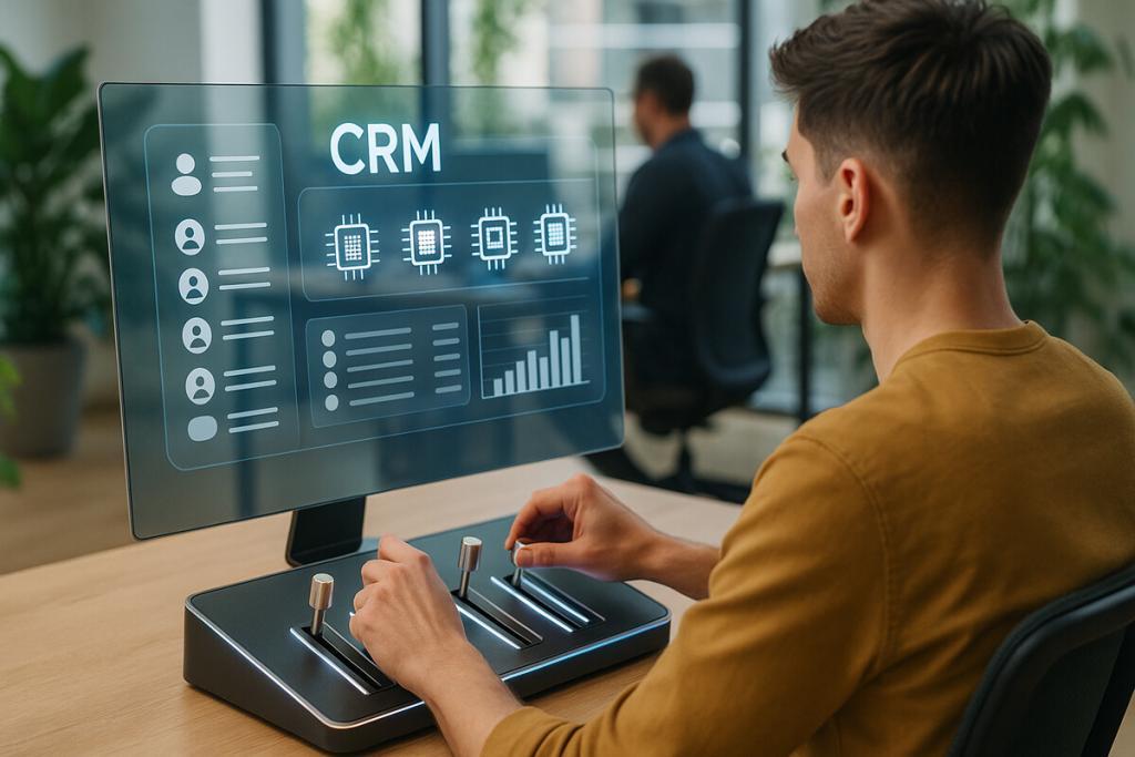 Futuristic CRM, as imagined by AI